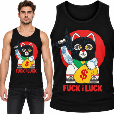 TANK TOP ŚMIESZNY  LUCK